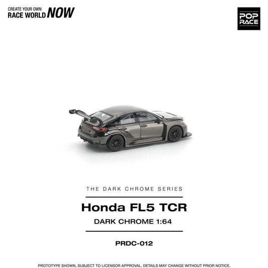 1/64 HONDA CIVIC FL5 TCR DARK CHROME - Pop Race - PRDC012