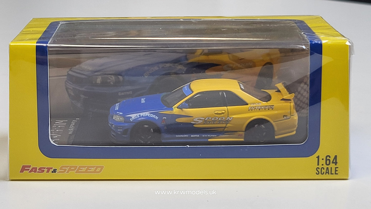 1:64 Skyline R34, GT-R 5th generation BNR34 Spoon Sports - Fast Speed