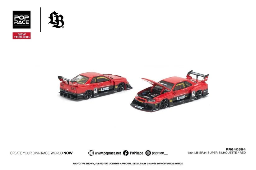 1/64 LB-ER34 Super Silhouette - Poprace - PR640594 *** Pre order ***