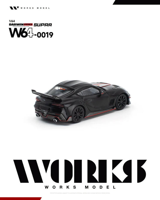 1/64 Darwin Pro Supra, black - Works Models - W64-0019