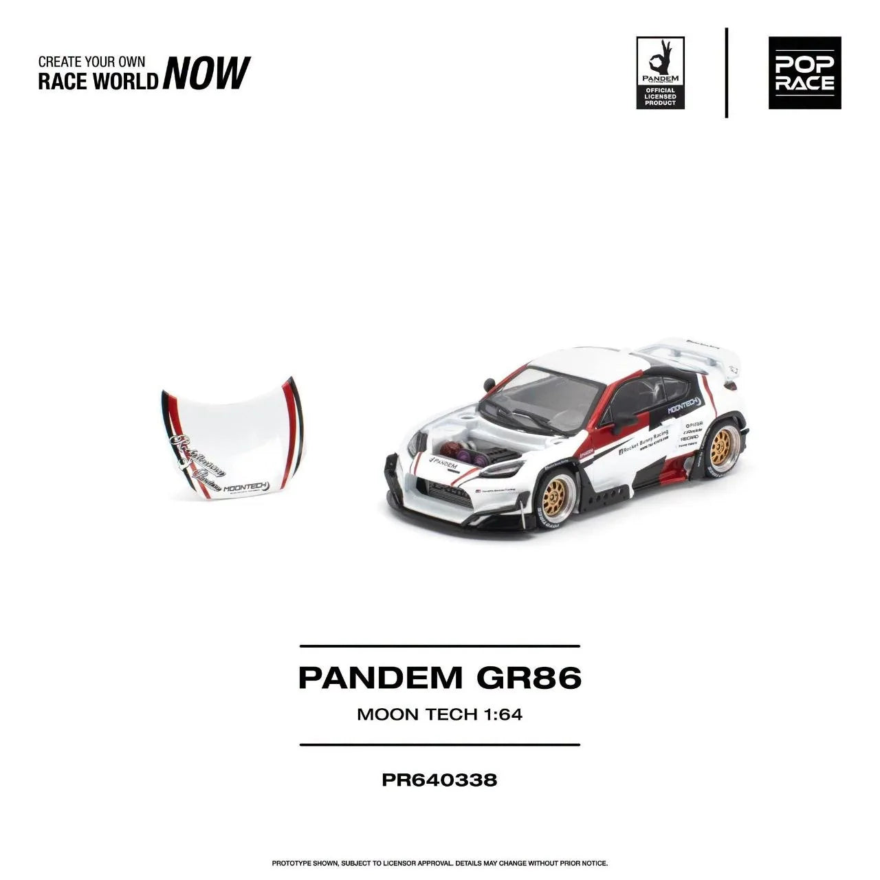 1/64 Pandem GR86 *Moontech* white/red - Poprace - PR640338