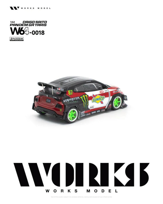 1/64 Pandem GR Yaris #87 Daigo Saito - Works Models - W64-0018