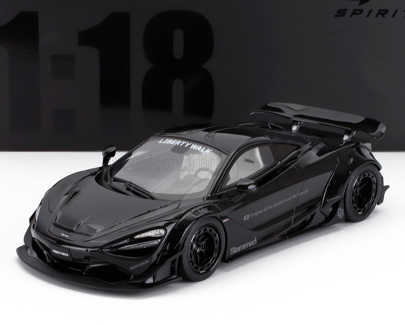 1/18 - LB-Works 720S Black 2023 - GTS 516 - GT Spirit
