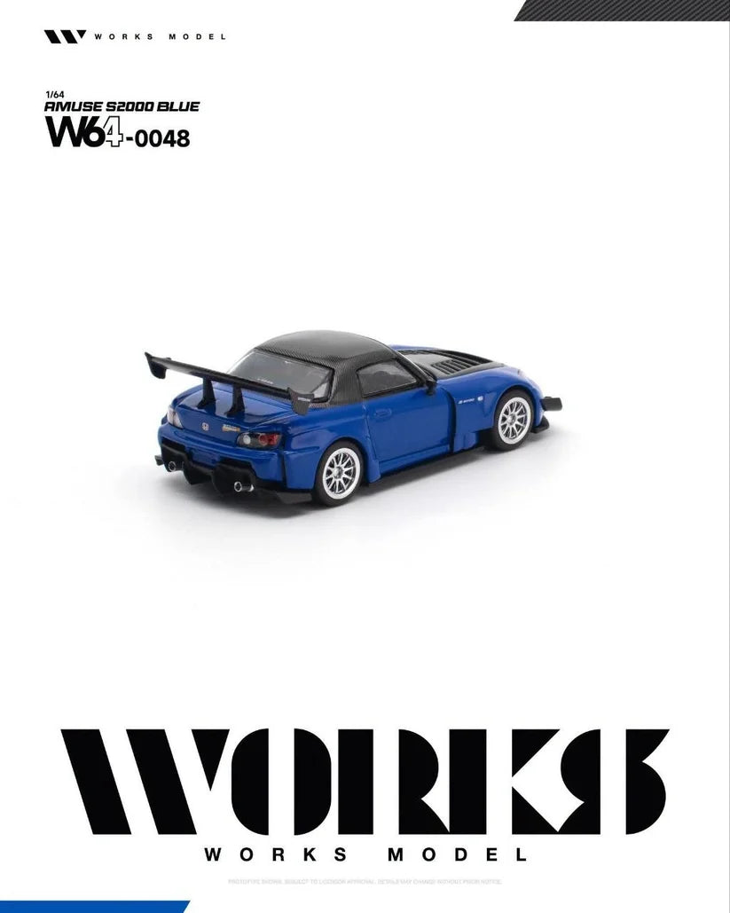 1/64 Amuse Honda S2000 GT1 Turbo Blue - Works Models - W64-048 ***Pre Order***