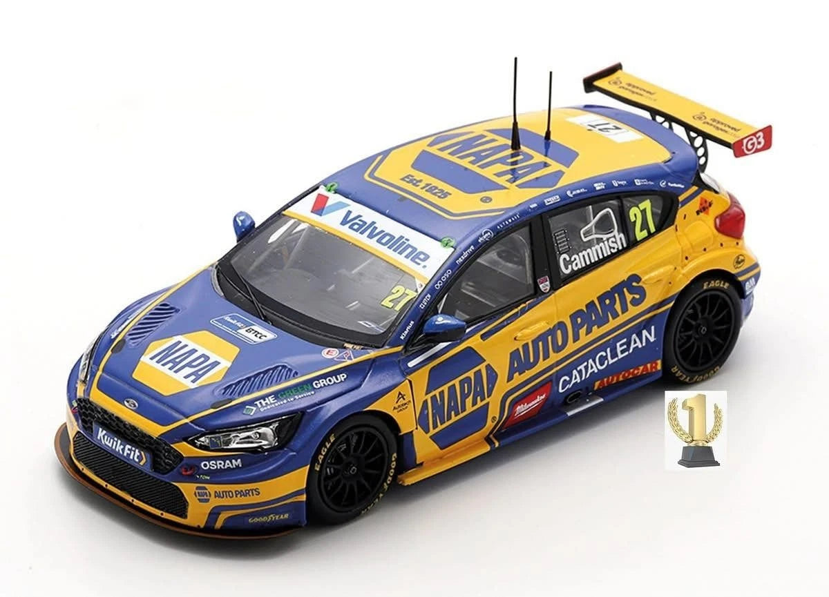 1/43 - Ford Focus #27 NAPA Racing UK BTCC Snetterton Race 1 Winner 2025 Dan Cammish - SPA UK030