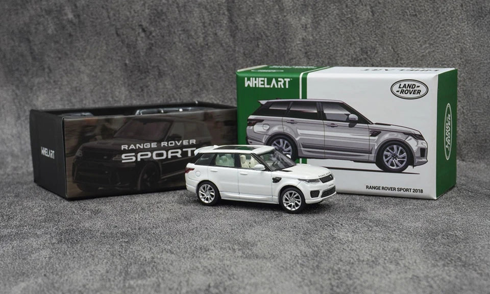 1/64 Range Rover Sport 2018 white/silver wheels- Whelart - WA64-02-01