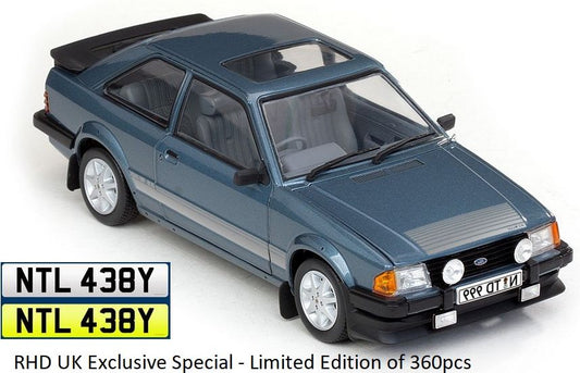 1/18 - Ford Escort RS1600i 1984 Caspian Blue RHD UK Exclusive - Limited Edition 360pcs - Sunstar H4999R