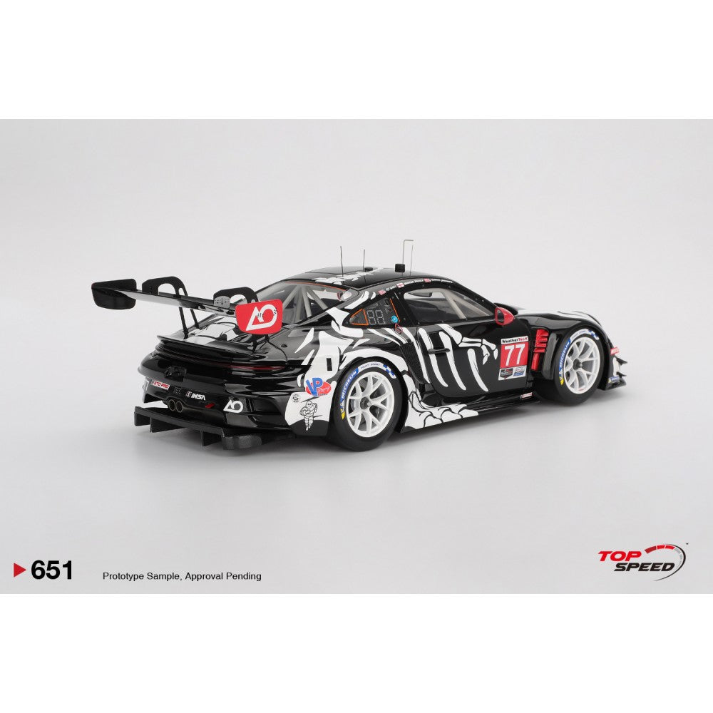1/18 2025 Porsche 911 (992) GT3 R #77 GTD PRO AO Racing Petit Le Mans - Top Speed - TS0651