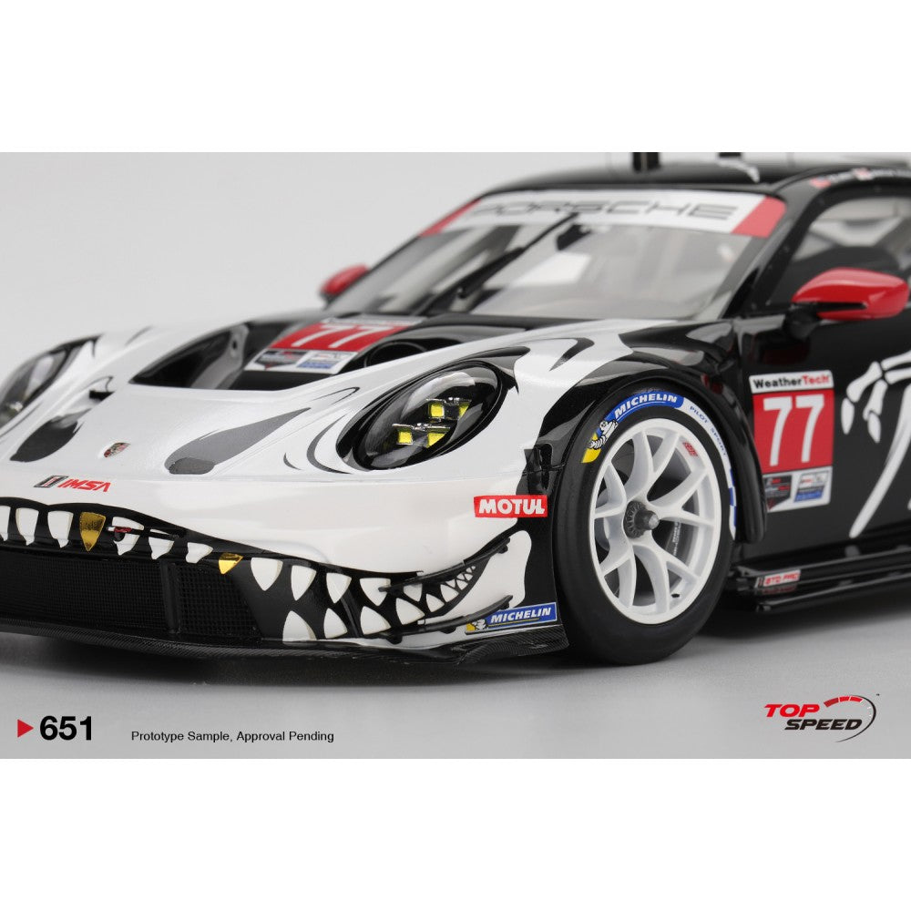 1/18 2025 Porsche 911 (992) GT3 R #77 GTD PRO AO Racing Petit Le Mans - Top Speed - TS0651