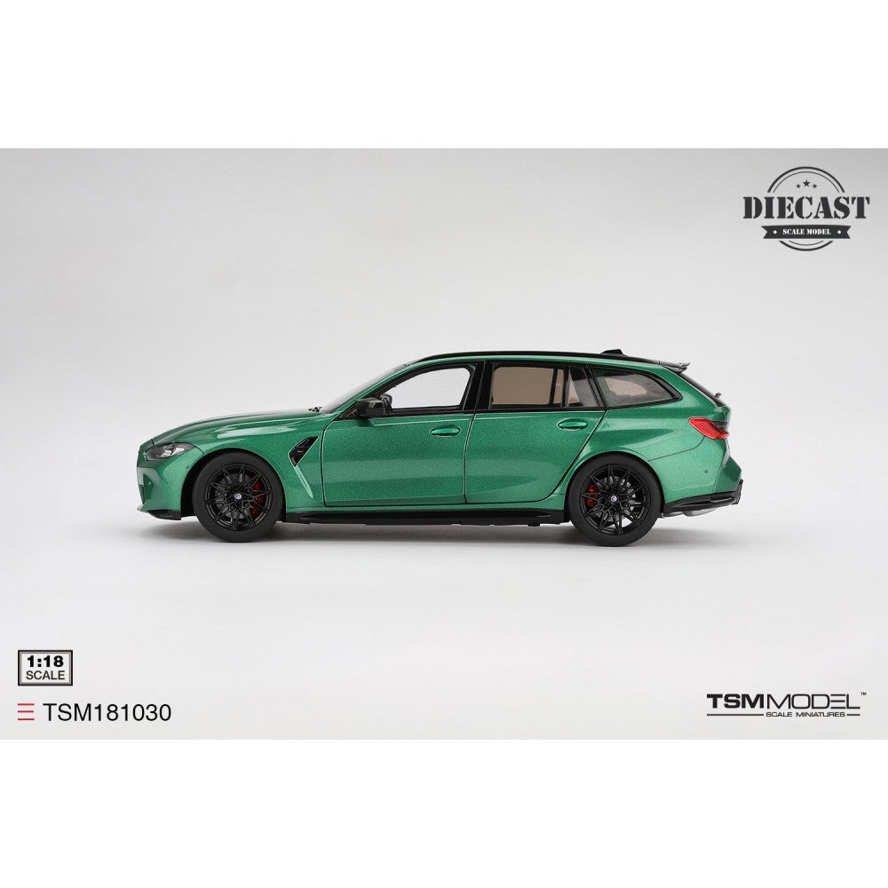 1/18 - BMW M3 TOURING M ISLE OF MAN GREEN METALLIC (DIECAST)- TSM181030 - True Scale Miniatures
