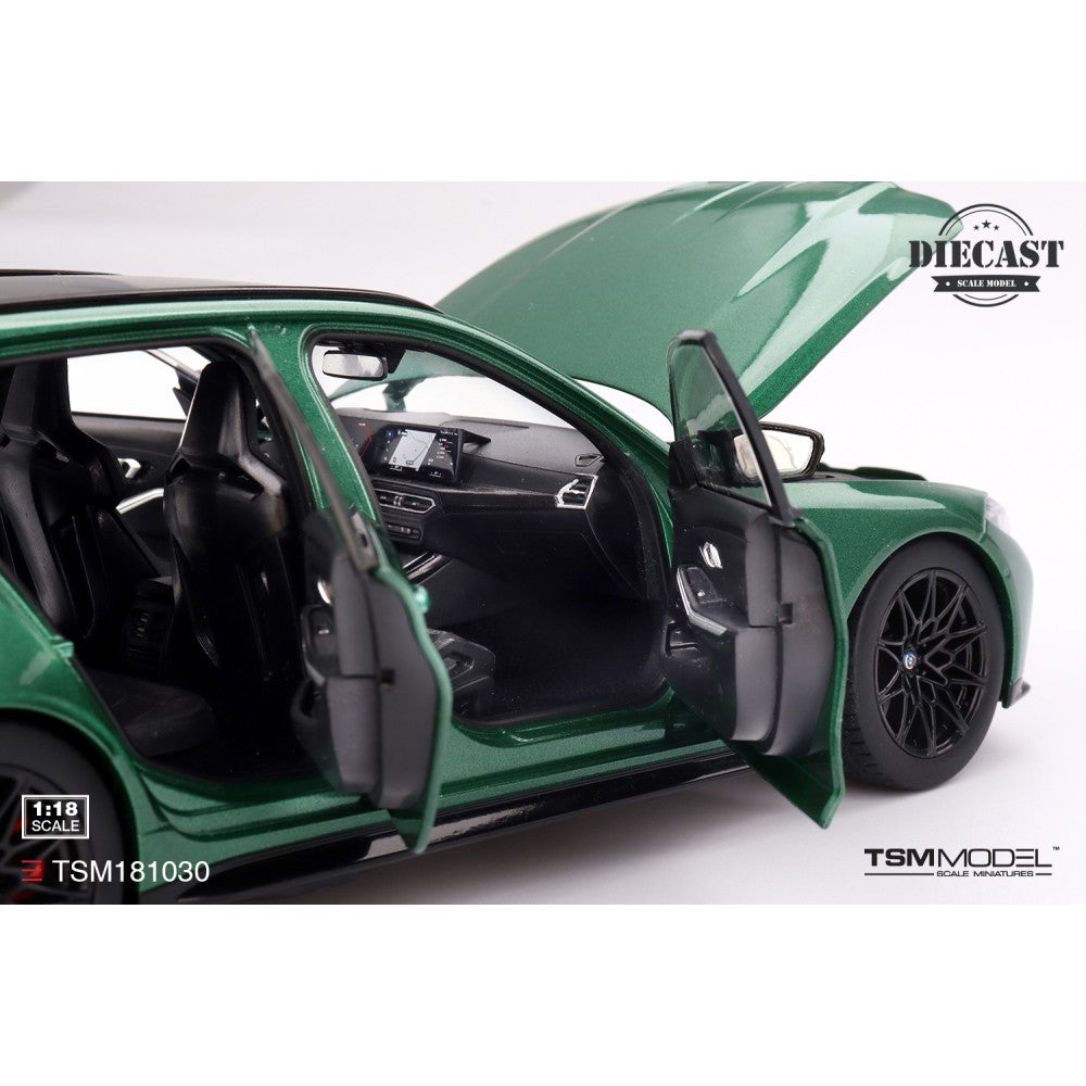 1/18 - BMW M3 TOURING M ISLE OF MAN GREEN METALLIC (DIECAST)- TSM181030 - True Scale Miniatures