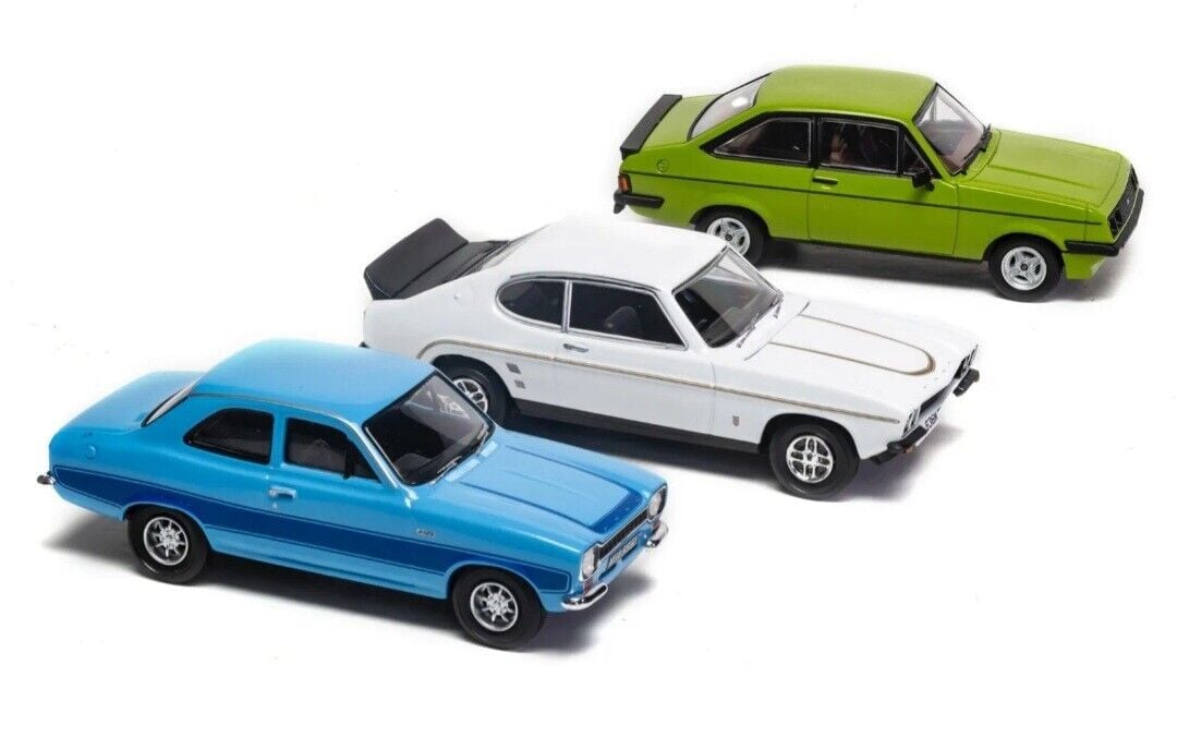 VANGUARDS 1970'S FORD RS COLLECTION ESCORT I + ESCORT II + CAPRI 1/43 RS00002