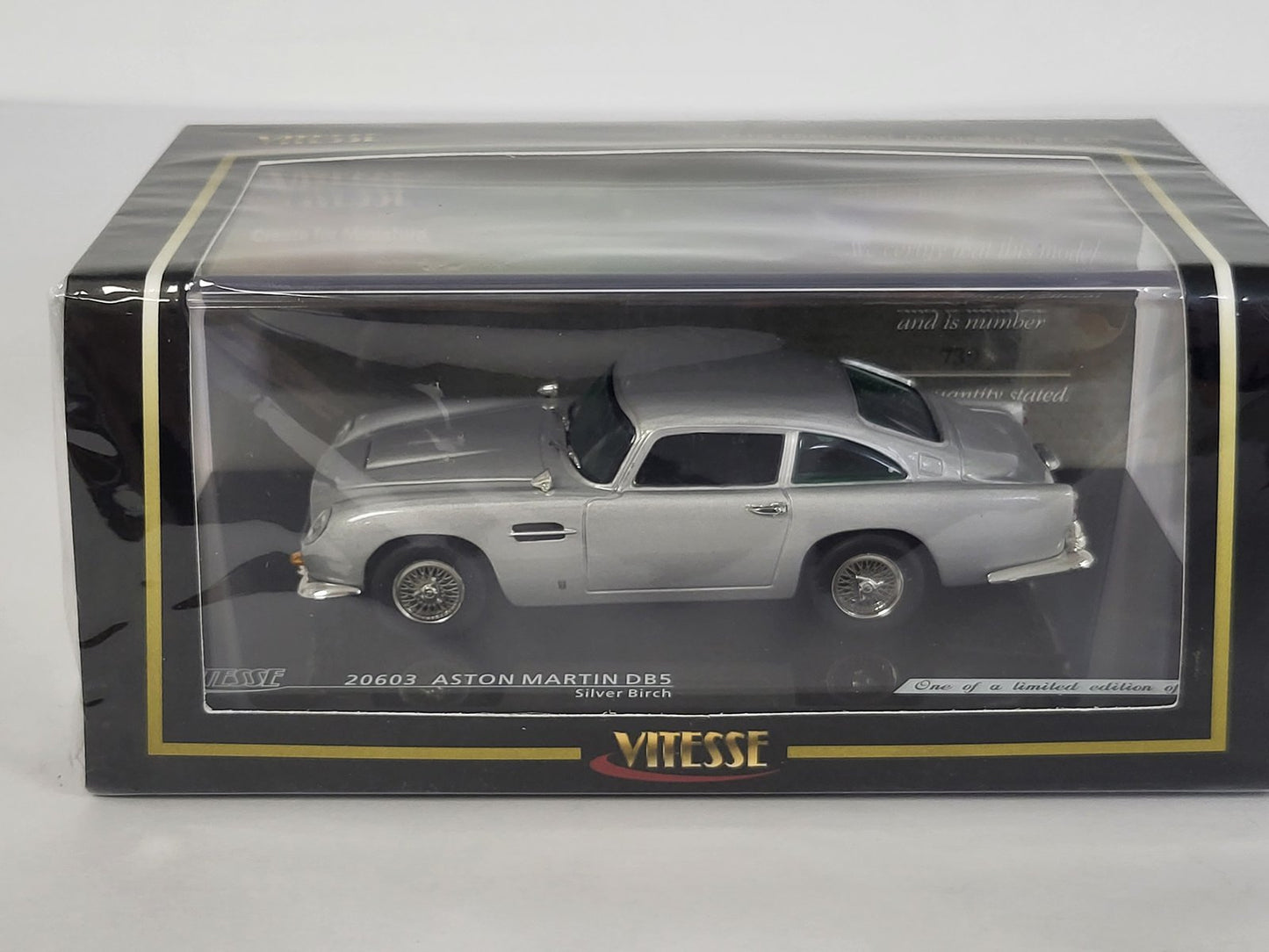 Aston Martin DB5 Silver Birch. 1:43 scale