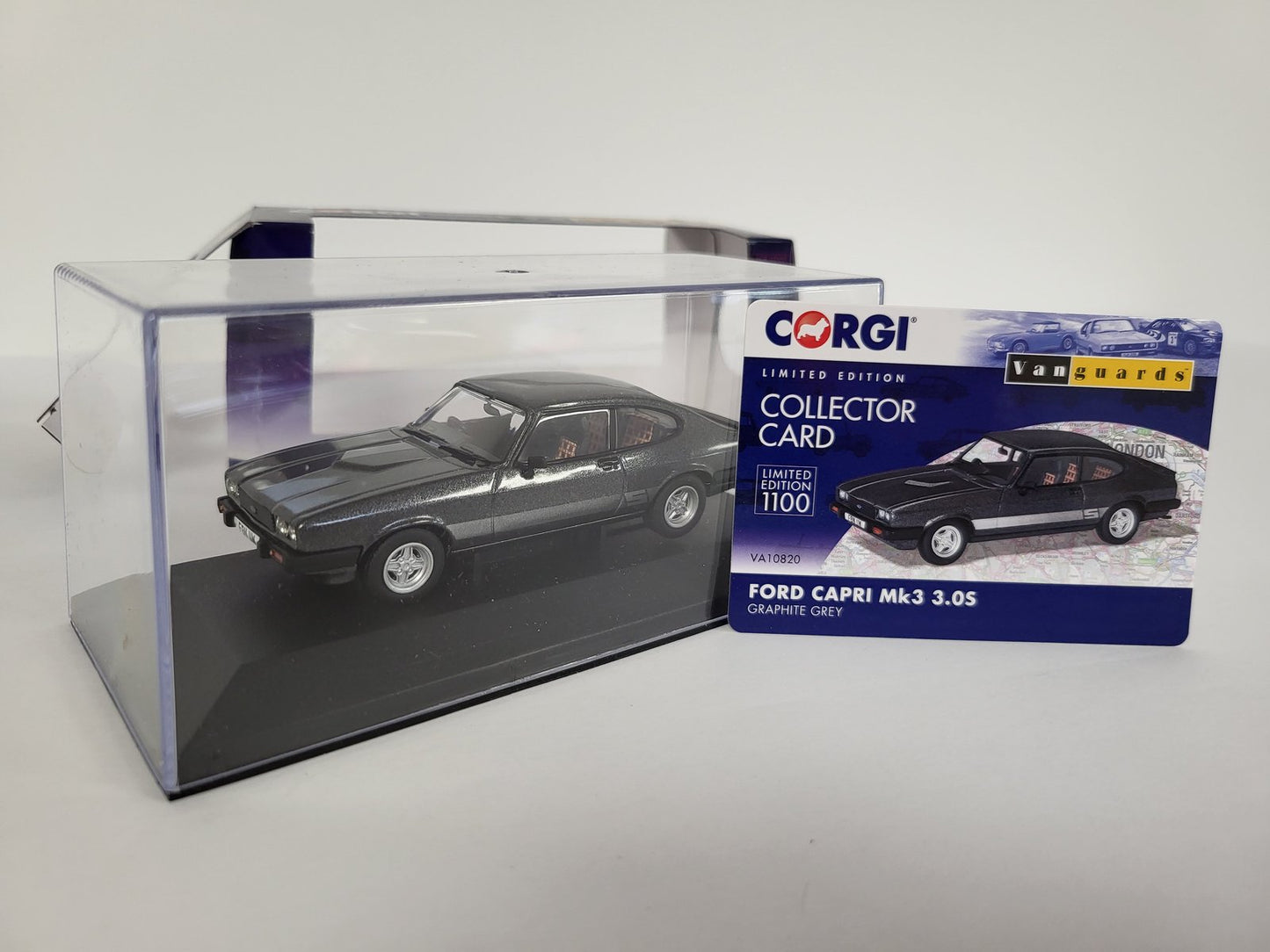 CORGI VANGUARDS - Ford Capri Mk3 3.0s Graphite Grey - VA10820