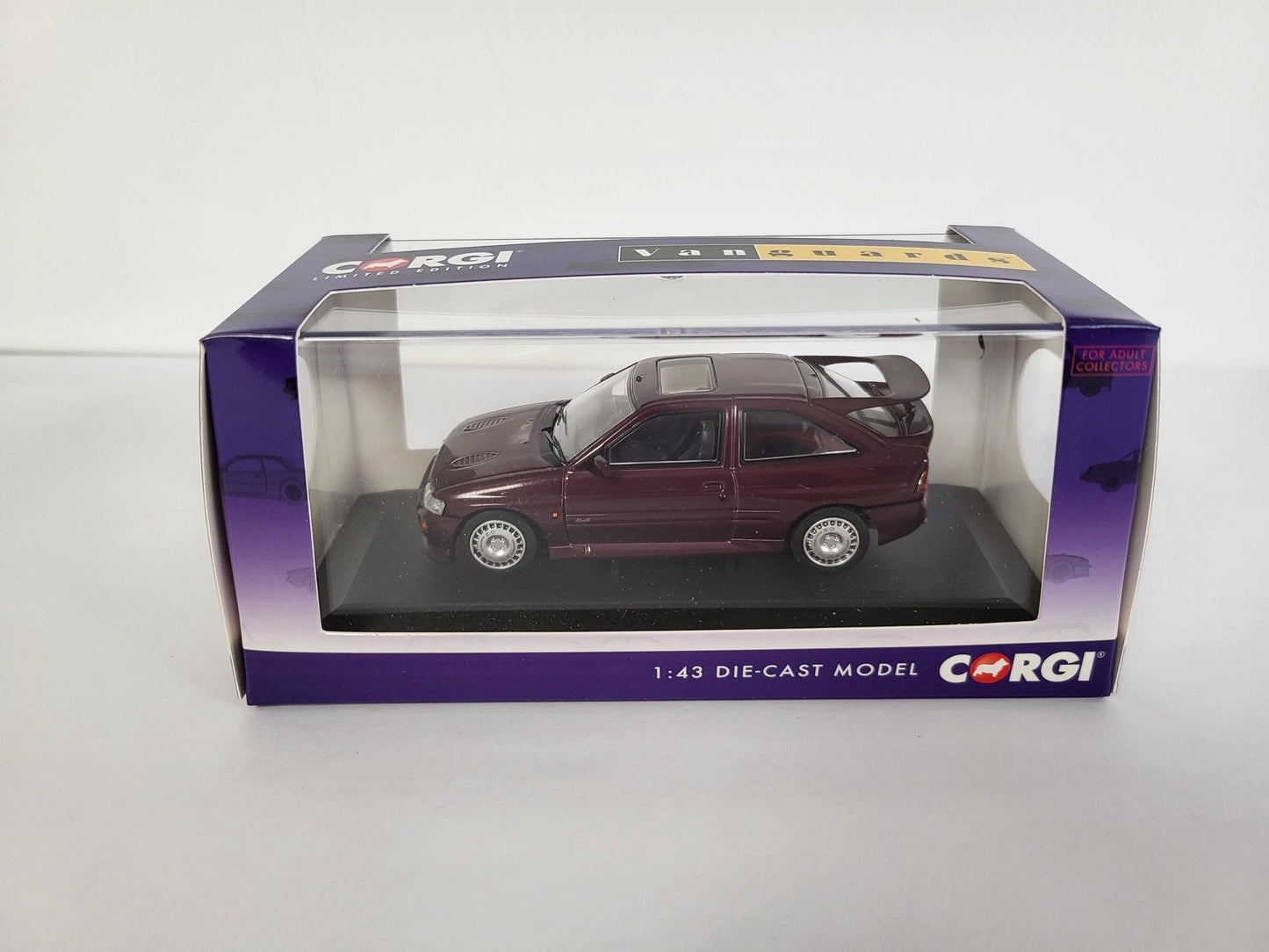 Corgi Vanguards 1/43 Ford Escort RS Cosworth Monte Carlo Jewel Violet VA14803