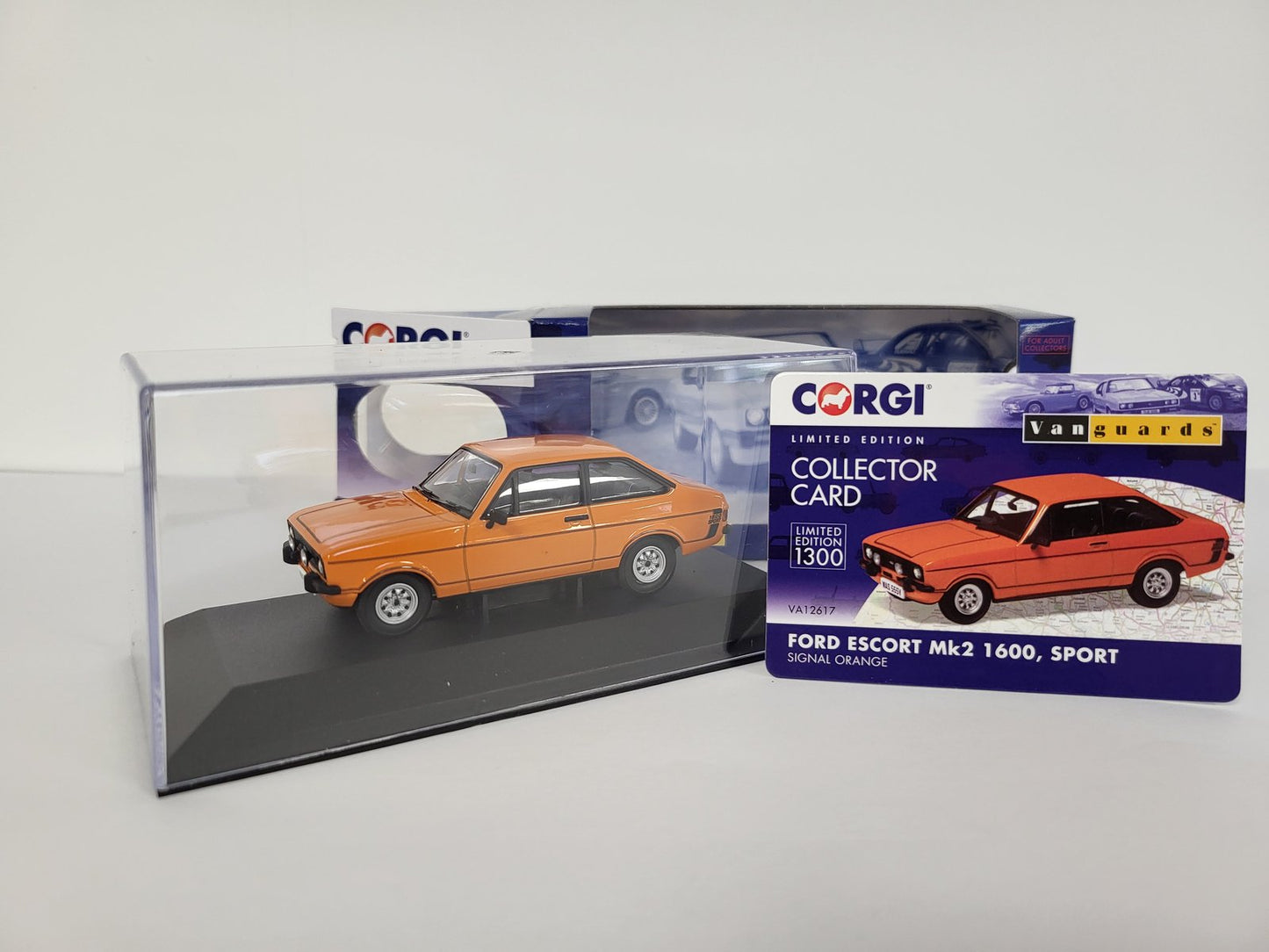 CORGI VANGUARDS MK2 Escort 1.6 sport. Signal Orange 1:43 VA12617