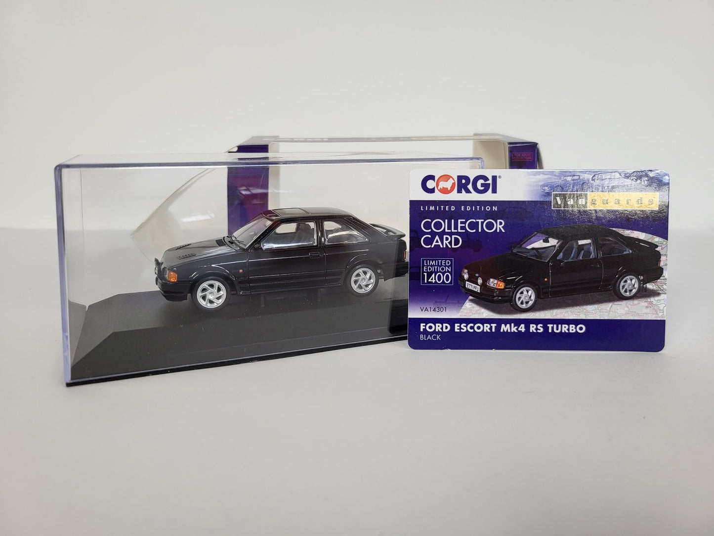 Vanguards Corgi VA14301 Ford Escort MK4 RS Turbo Black