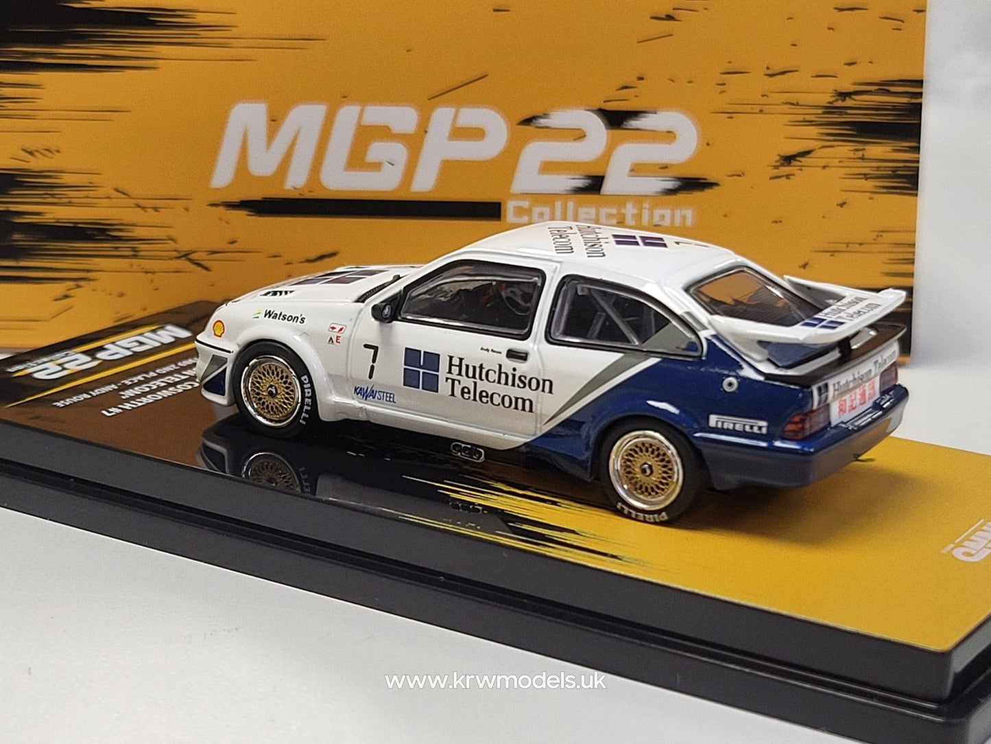 1/64 1989 FORD SIERRA RS500 COSWORTH NO.7 HUTCHISON TELECOM ANDY ROUSE MACAU 1989 - IN64RS500MGP22H