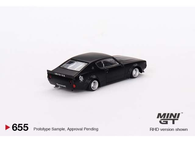 MGT00655rhd - 1/64 Nissan Skyline Kenmeri Liberty Walk, matt black