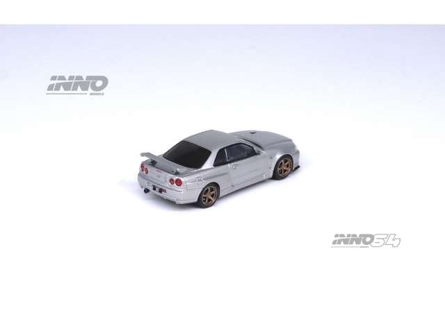 1/64 Nissan Skyline GT-R (R34) V-Spec II, silver - in64-R34VS-Sil