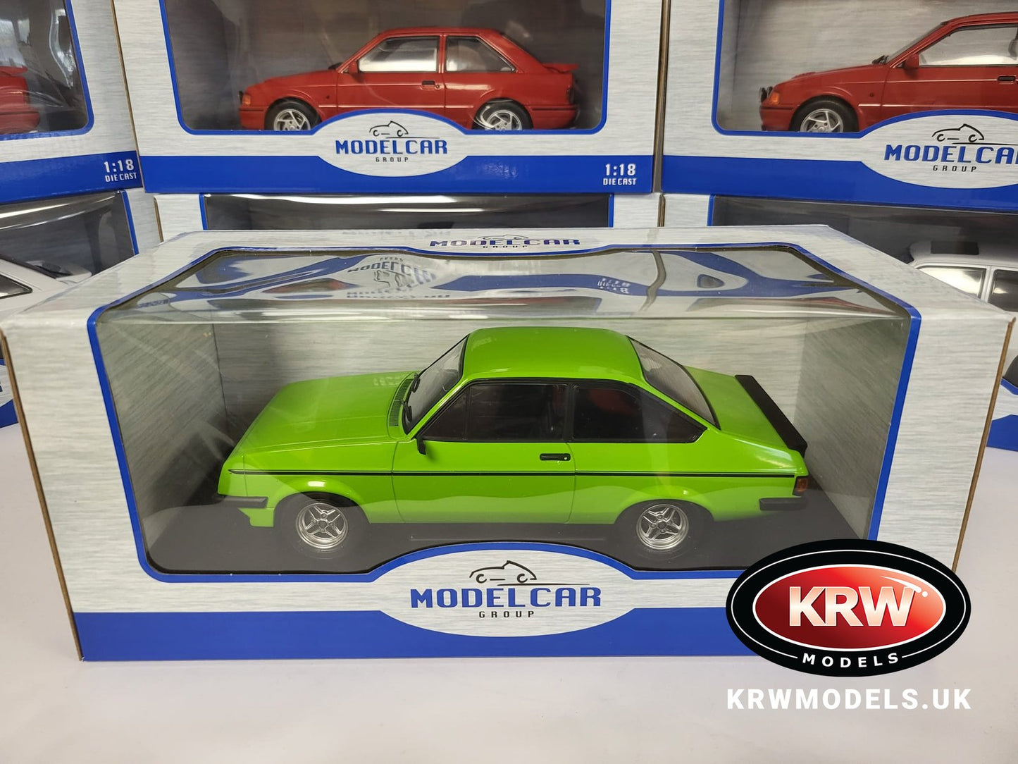 MCG 18406 Ford Escort MK II RS2000 Light Green, RHD, 1977