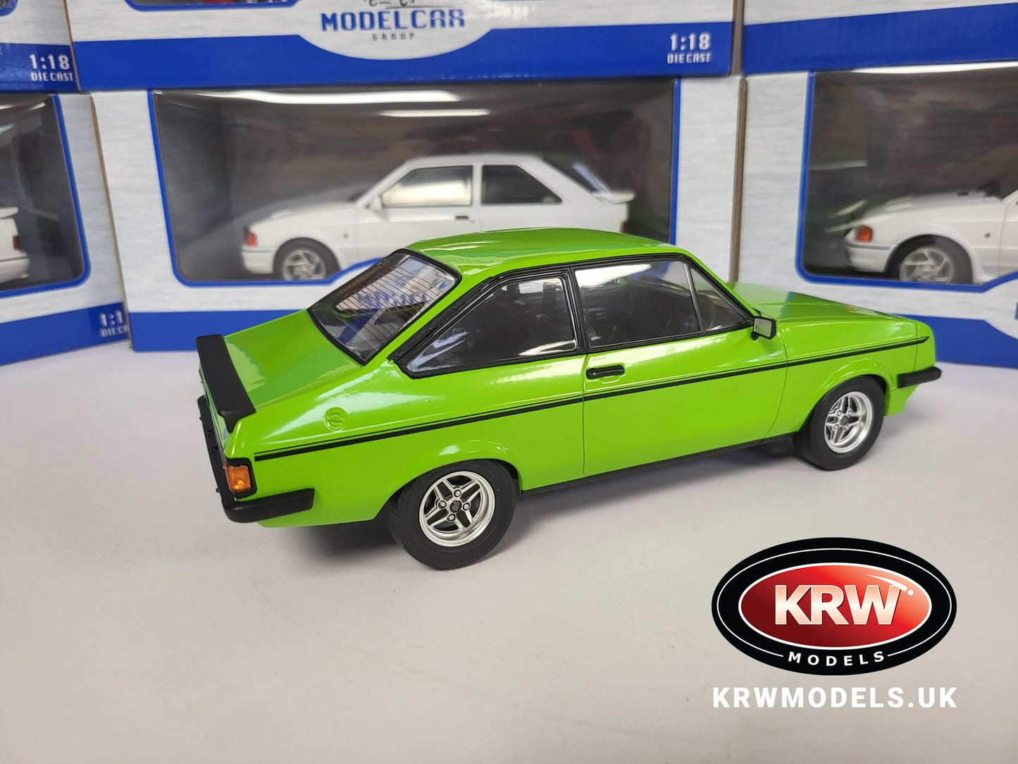 MCG 18406 Ford Escort MK II RS2000 Light Green, RHD, 1977
