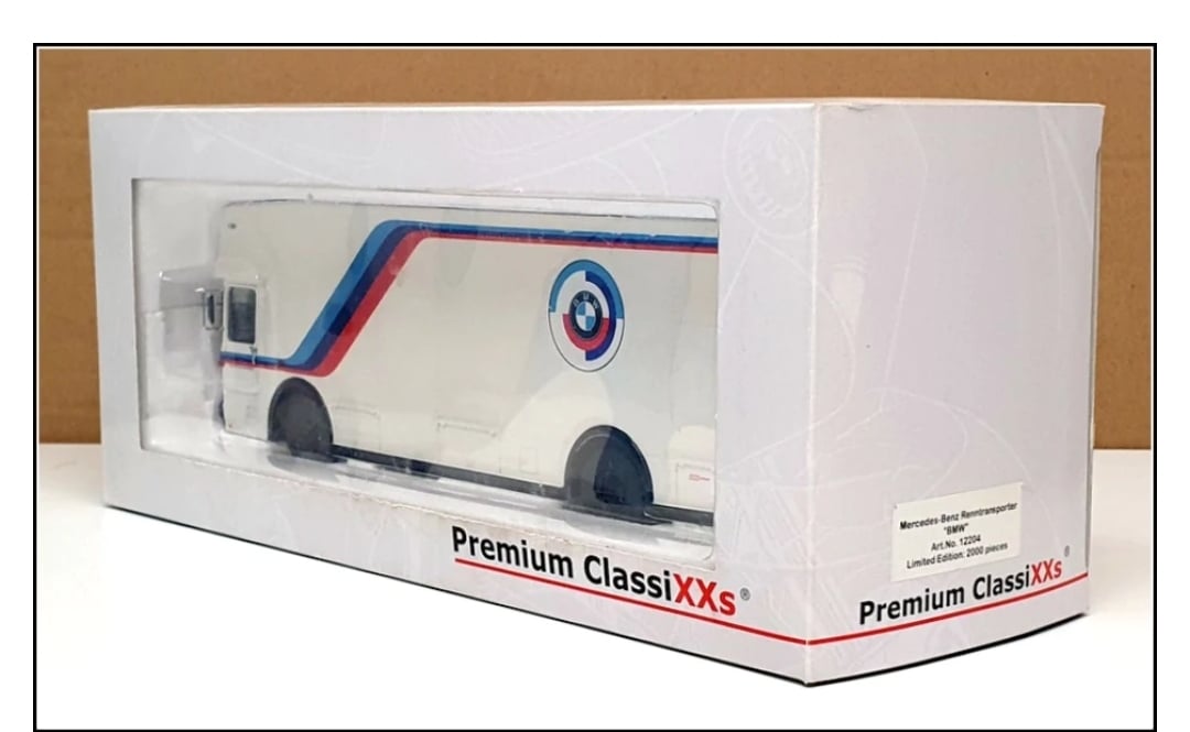 Premium Classixxs 1/43 Scale 12204 - Mercedes Benz Transporter BMW - White