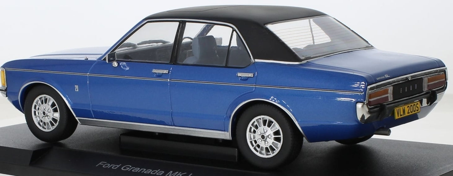 MCG 18468 Ford Granada MK I Met.Blue/Matt Black(RHD) 1975 - UK Exclusive