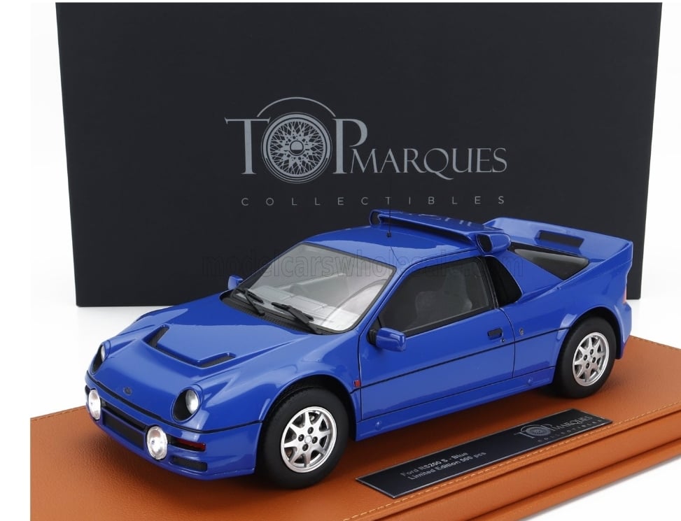 TOPMARQUES - 1/18 - FORD RS200 1984 - BLUE - TOP122C