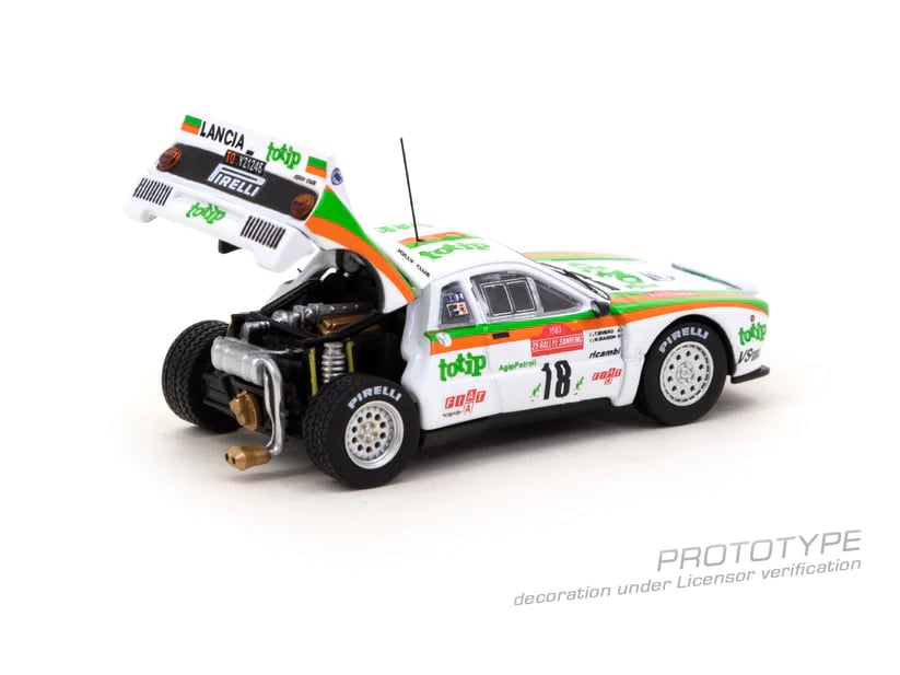 TCT64PTL00283SAN18 - 1/64 1983 LANCIA 037 RALLY NO.18 M. BIASON/T. SIVIERO RALLYE SANREMO, WHITE/GRE