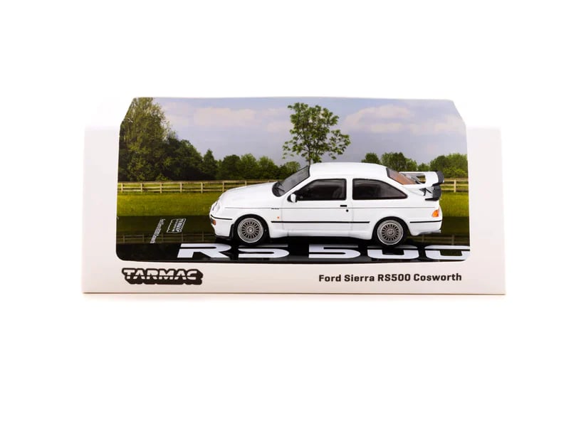 1/64 1989 FORD SIERRA RS500 COSWORTH, WHITE - Tarmac Works Road64