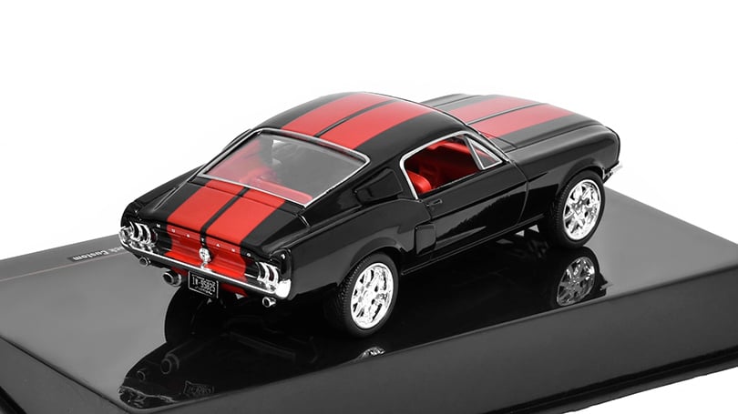 IXO CLC478 - Ford Mustang Fastback Black/Red 1967