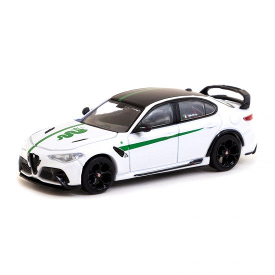 1/64 Alfa Romeo Giulia GTAm, white/green - Tarmac - TC-T64G-TL031-MWG