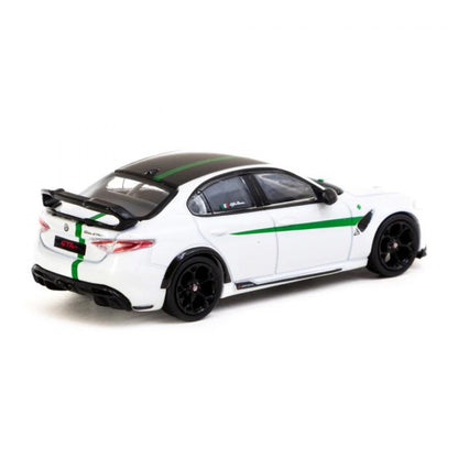 1/64 Alfa Romeo Giulia GTAm, white/green - Tarmac - TC-T64G-TL031-MWG