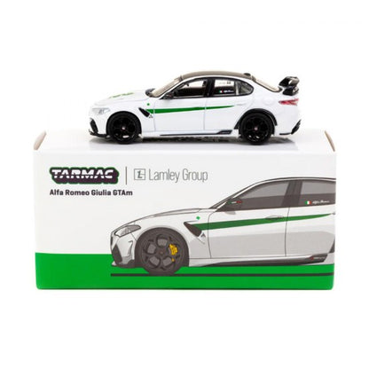 1/64 Alfa Romeo Giulia GTAm, white/green - Tarmac - TC-T64G-TL031-MWG