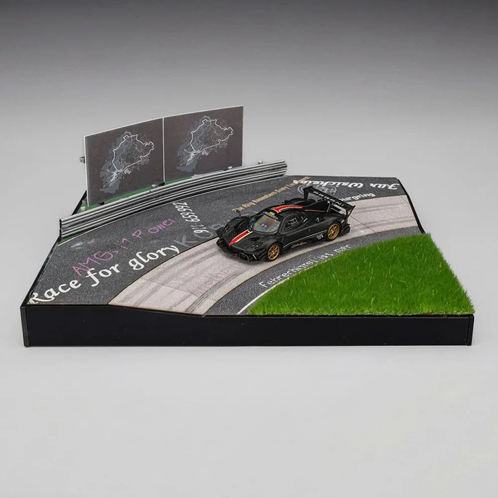 1/64 Diorama Set with Zonda Revo Complimentary Nürburgring Lap Time Model - CM Models - CM64-DioramaSet-01