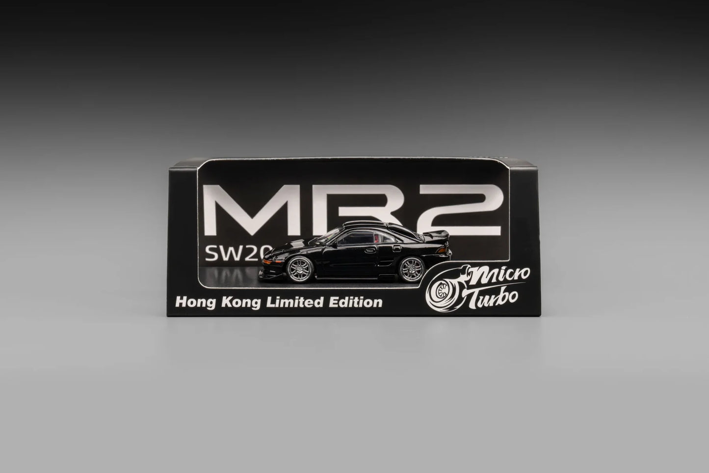 1/64 - Custom MR2 SW20 Hong Kong Limited Edition - Metallic Black  - Micro Turbo - MT6402C1