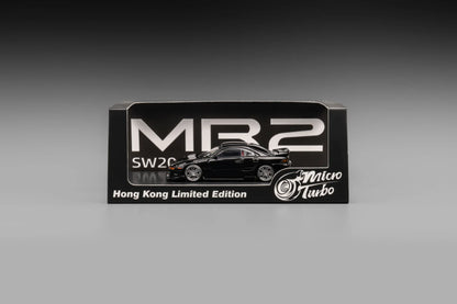 1/64 - Custom MR2 SW20 Hong Kong Limited Edition - Metallic Black  - Micro Turbo - MT6402C1