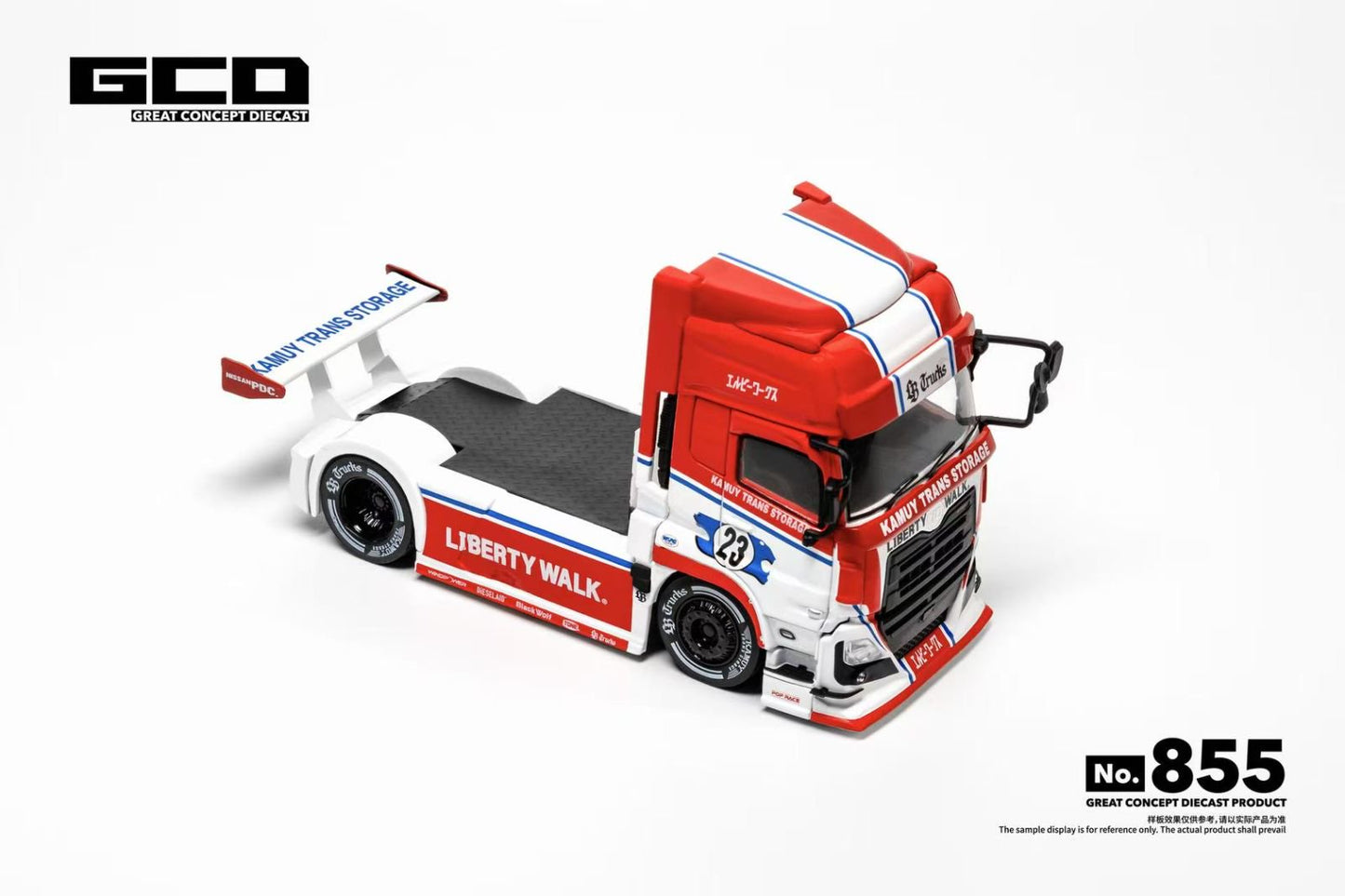 1/64 Red/White Livery(RHD) – LB-Trucks UD QUON Head - GCD - KS-099-855