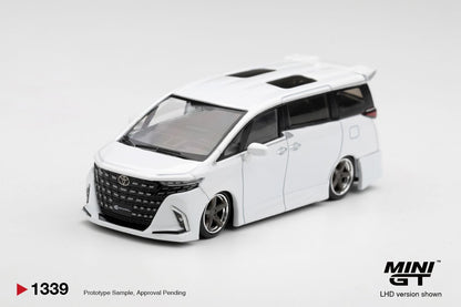 1/64 TOYOTA ALPHARD 40 KUHL WHITE (RHD) - Mini GT - MGT01339