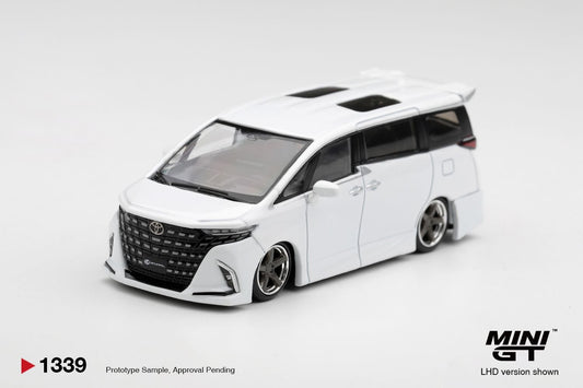 1/64 TOYOTA ALPHARD 40 KUHL WHITE (RHD) - Mini GT - MGT01339