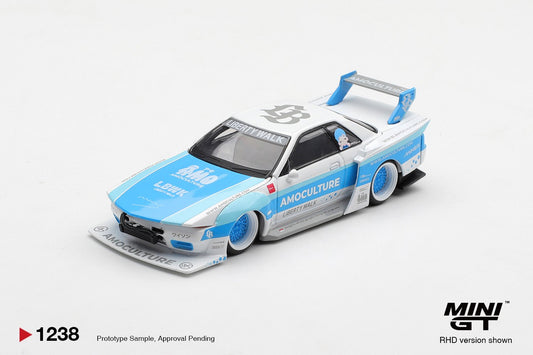 1/64  NISSAN SKYLINE GT-R (R32) LBWK KAIDO WORKS AMOCULTURE - Mini GT - MGT01238