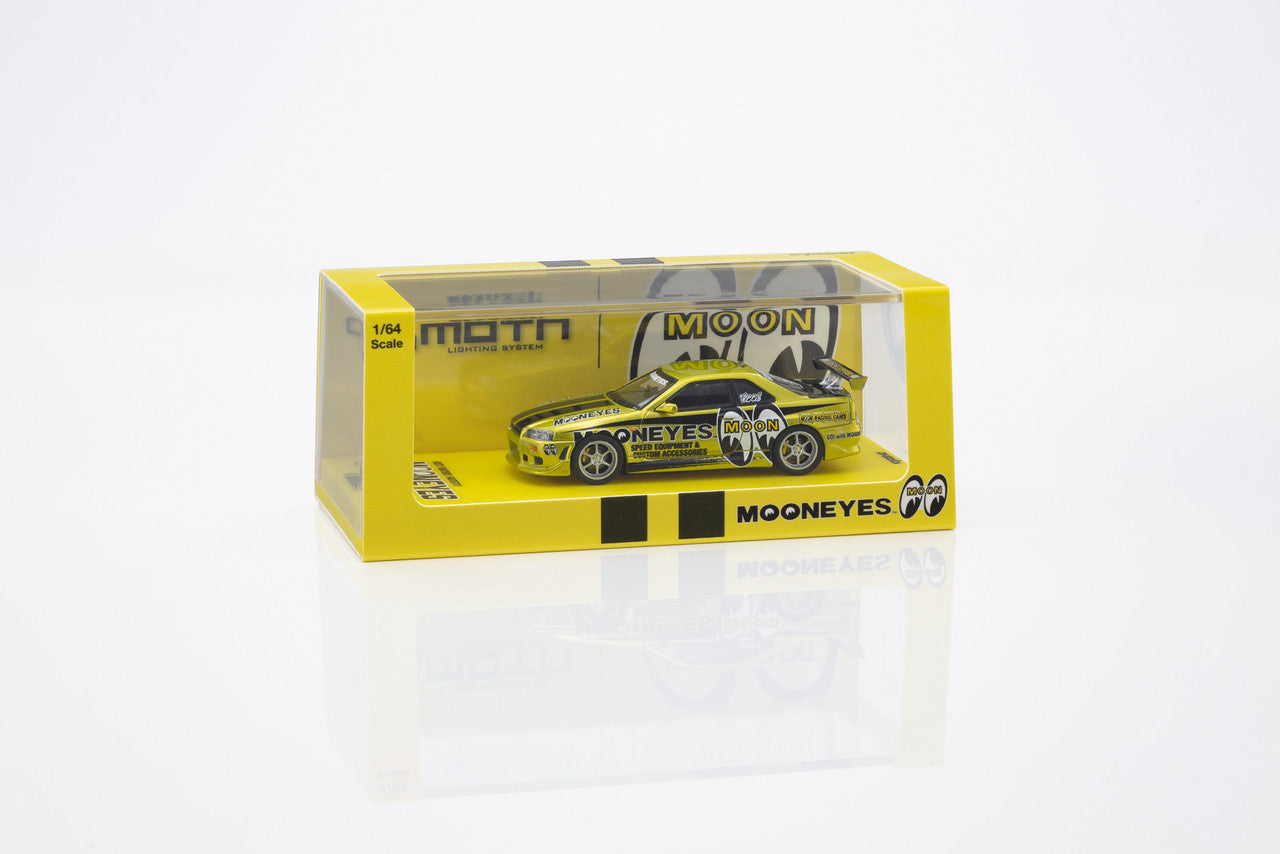 1/64 Nissan Skyline GT-R (R34) MOONEYES(1) With LED - Kyosho - 07134LM1