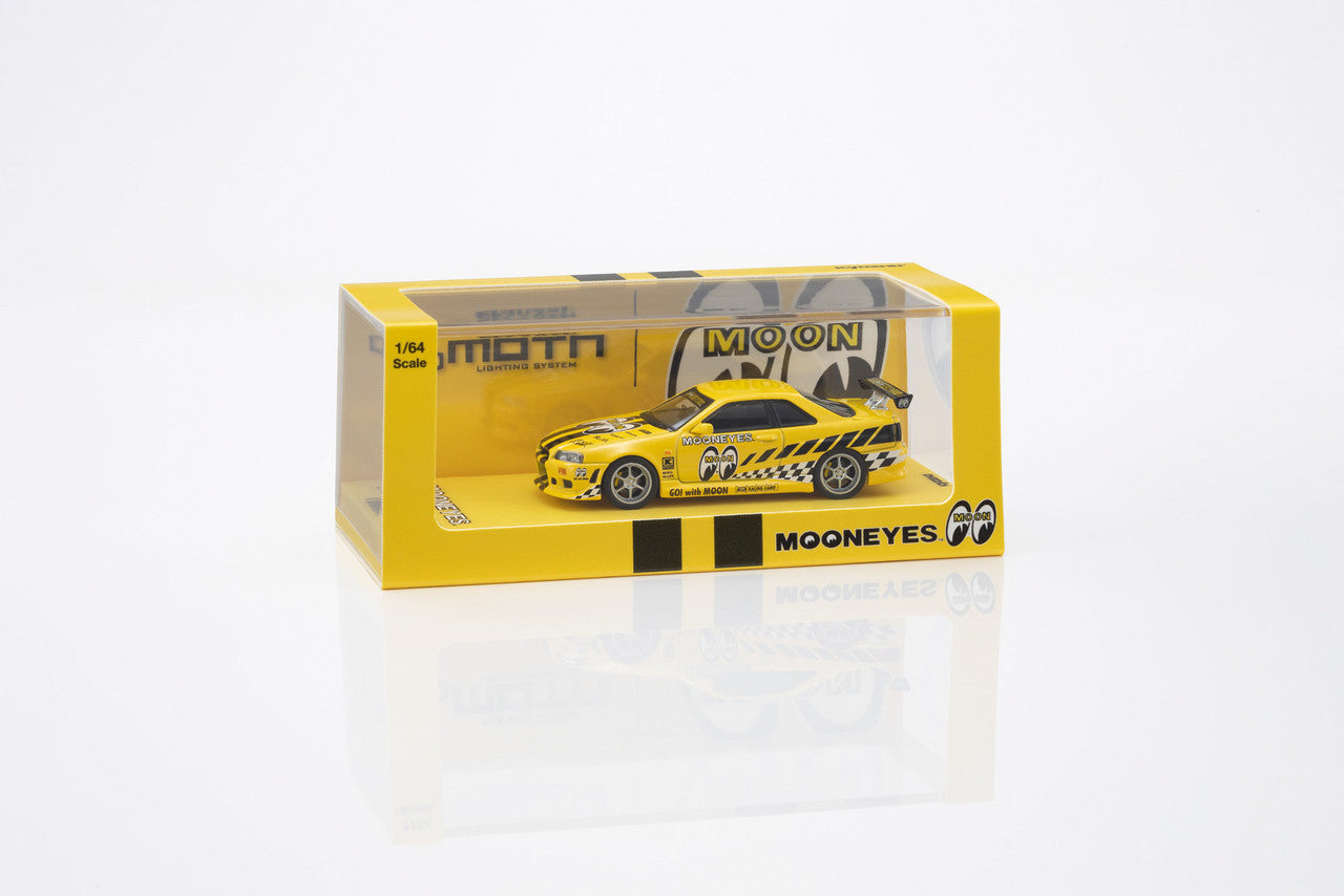 1/64 Nissan Skyline GT-R (R34) MOONEYES(2) With LED - Kyosho - 07134LM2