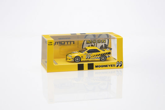 1/64 Nissan Skyline GT-R (R34) MOONEYES(2) With LED - Kyosho - 07134LM2