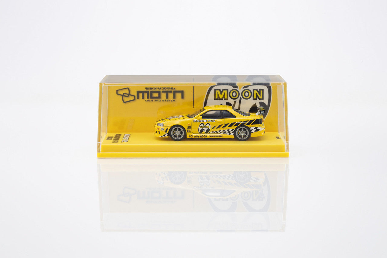 1/64 Nissan Skyline GT-R (R34) MOONEYES(2) With LED - Kyosho - 07134LM2