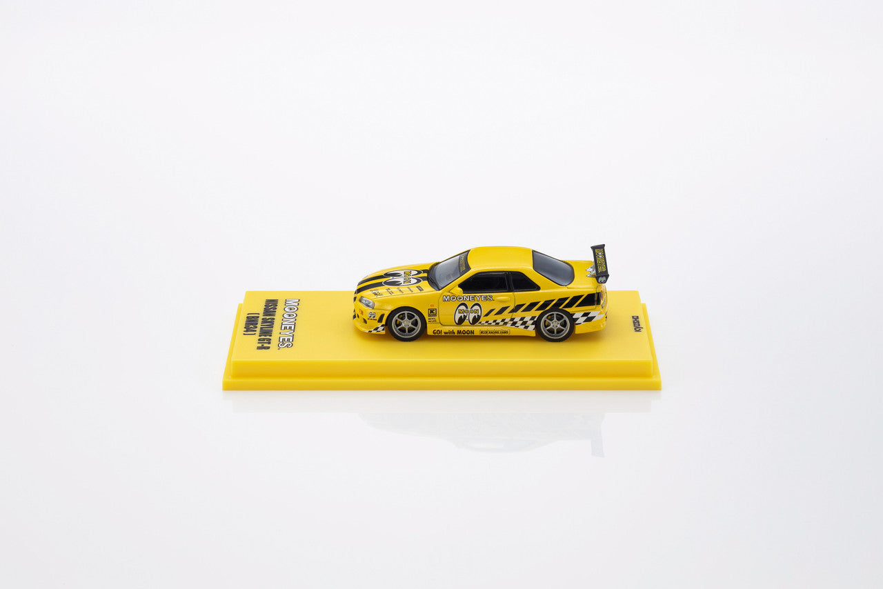 1/64 Nissan Skyline GT-R (R34) MOONEYES(2) With LED - Kyosho - 07134LM2