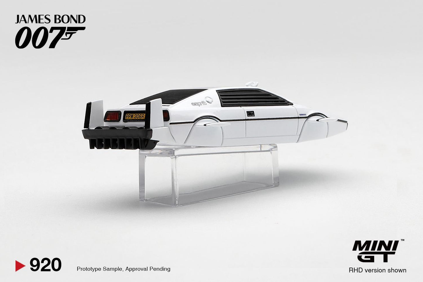 1/64 LOTUS ESPRIT S1 THE SPY WHO LOVED ME SUBMARINE (RHD) ENGLISH BLISTER PACKAGING - MiniGT - MGT00920-007E