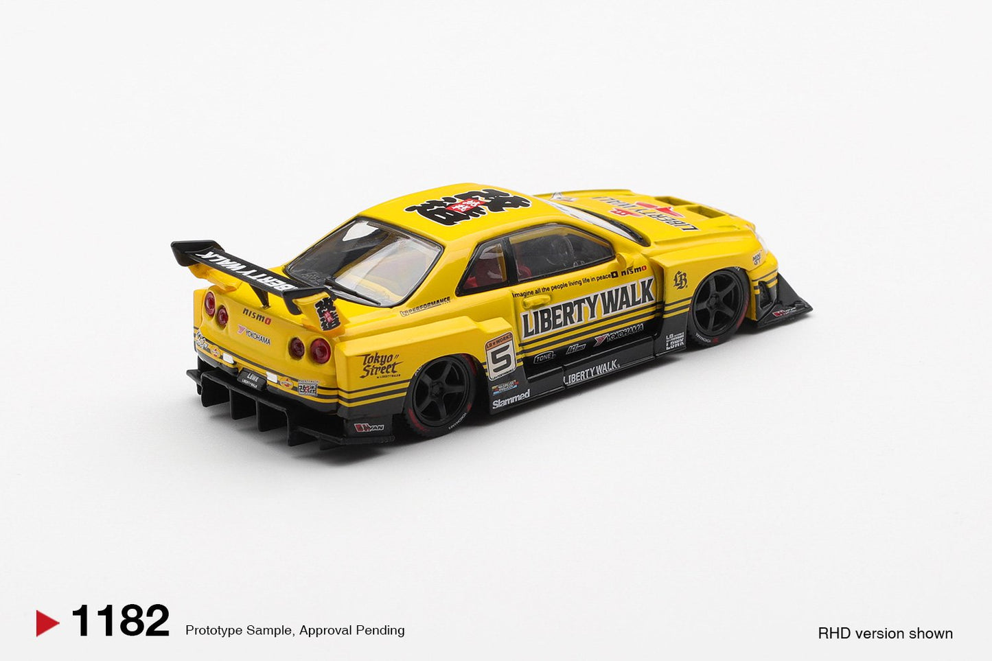 1/64 - Nissan LB-ER34 Super Silhouette   SKYLINE Sport Yellow - MiniGT - MGT01182
