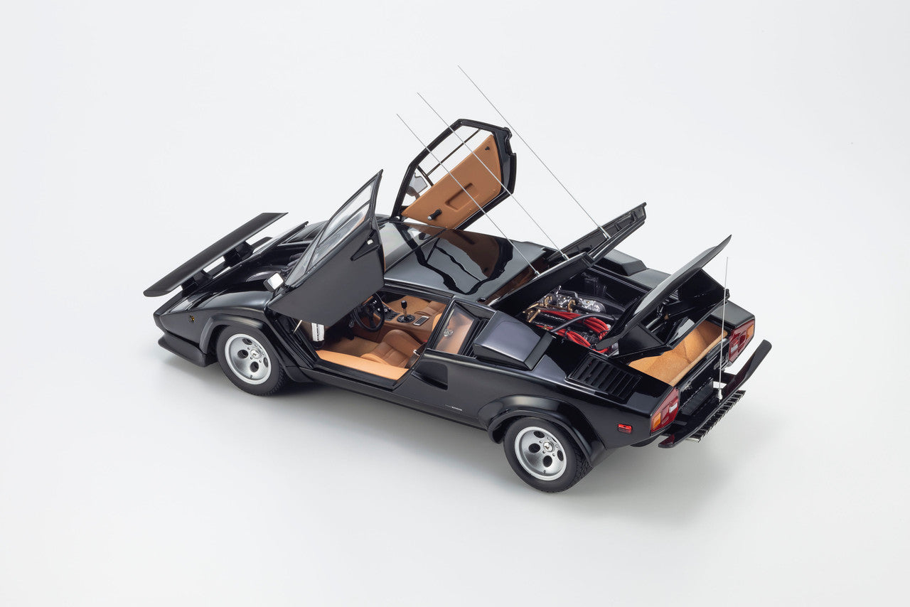 1/18 - Lamborghini Countach LP 400 S "The Cannonball Run" -Black  - Kyosho - K08320BKCR